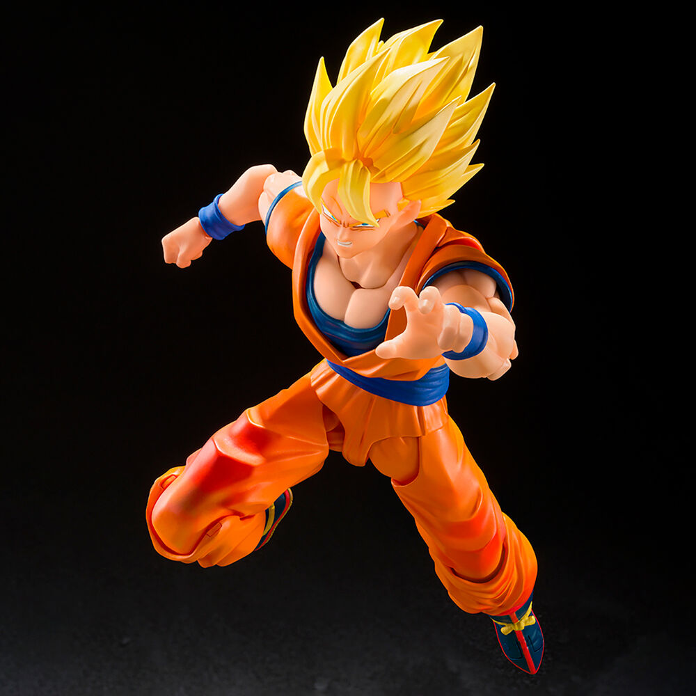 Figurine SH Figuart Dragon Ball Z Super Saiyan Son Goku : Le Début des Jeux (14,5 cm)