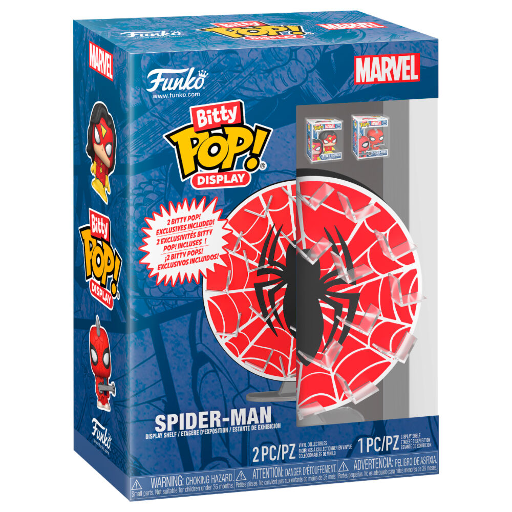 Présentoir Bitty POP Marvel Spider-Man en toile d'araignée