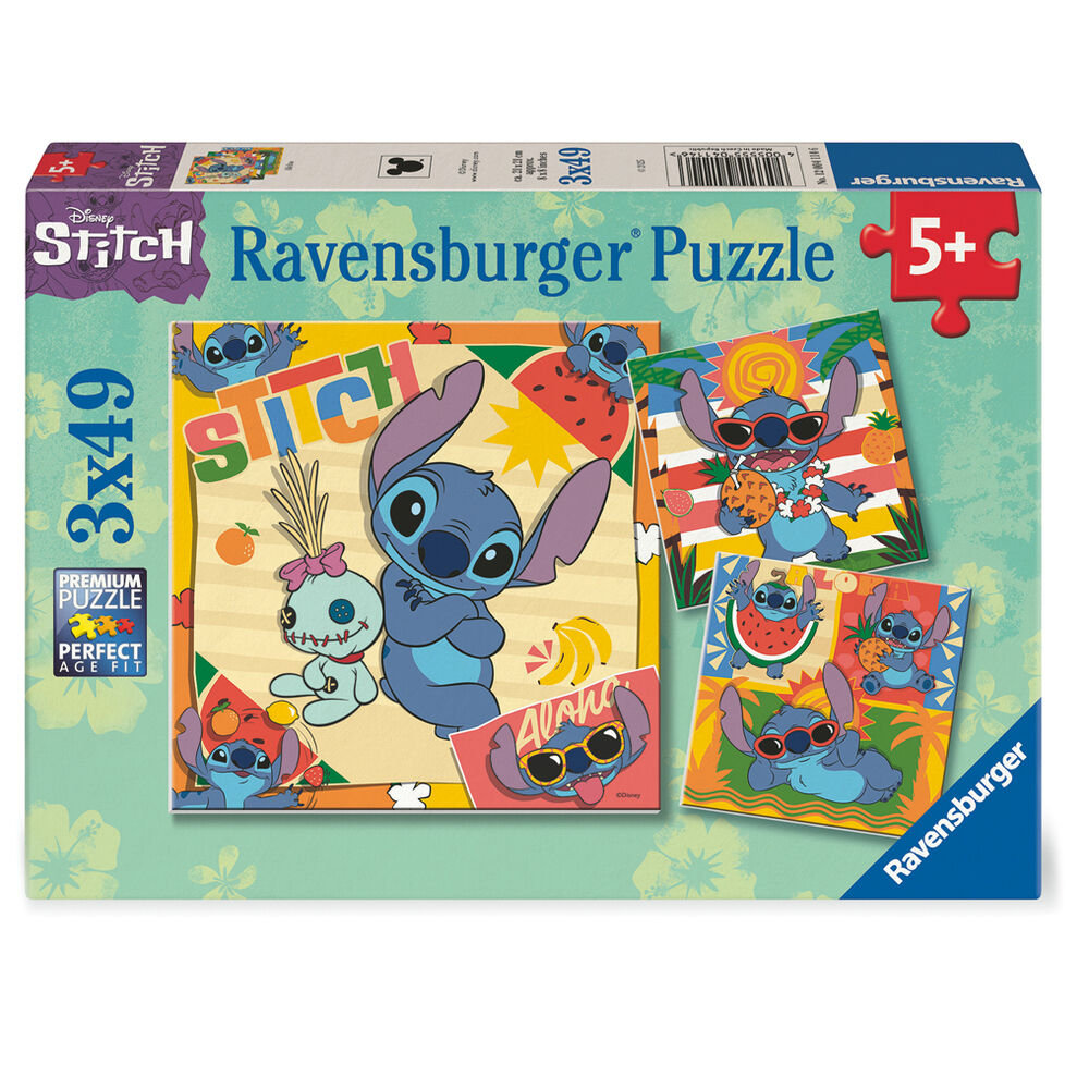 Disney Stitch puzzle 3x39pcs