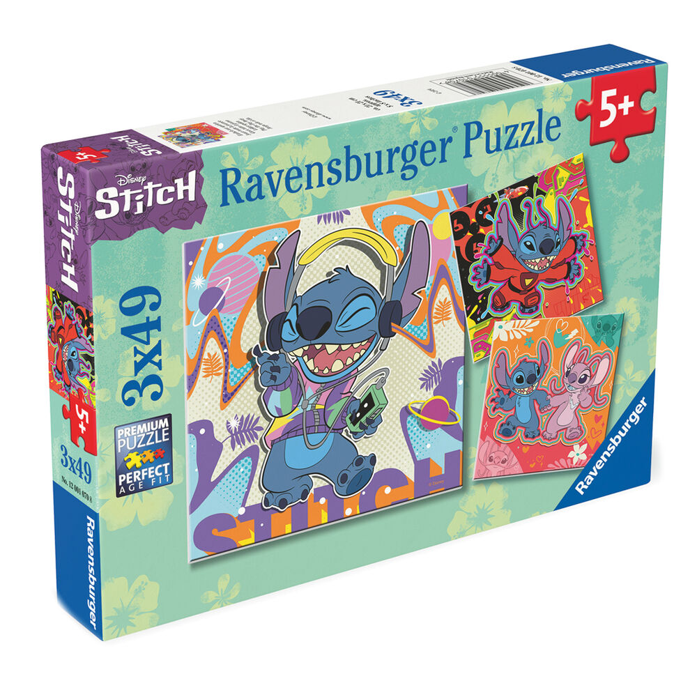 Puzzle Disney Stitch 3x39 pièces