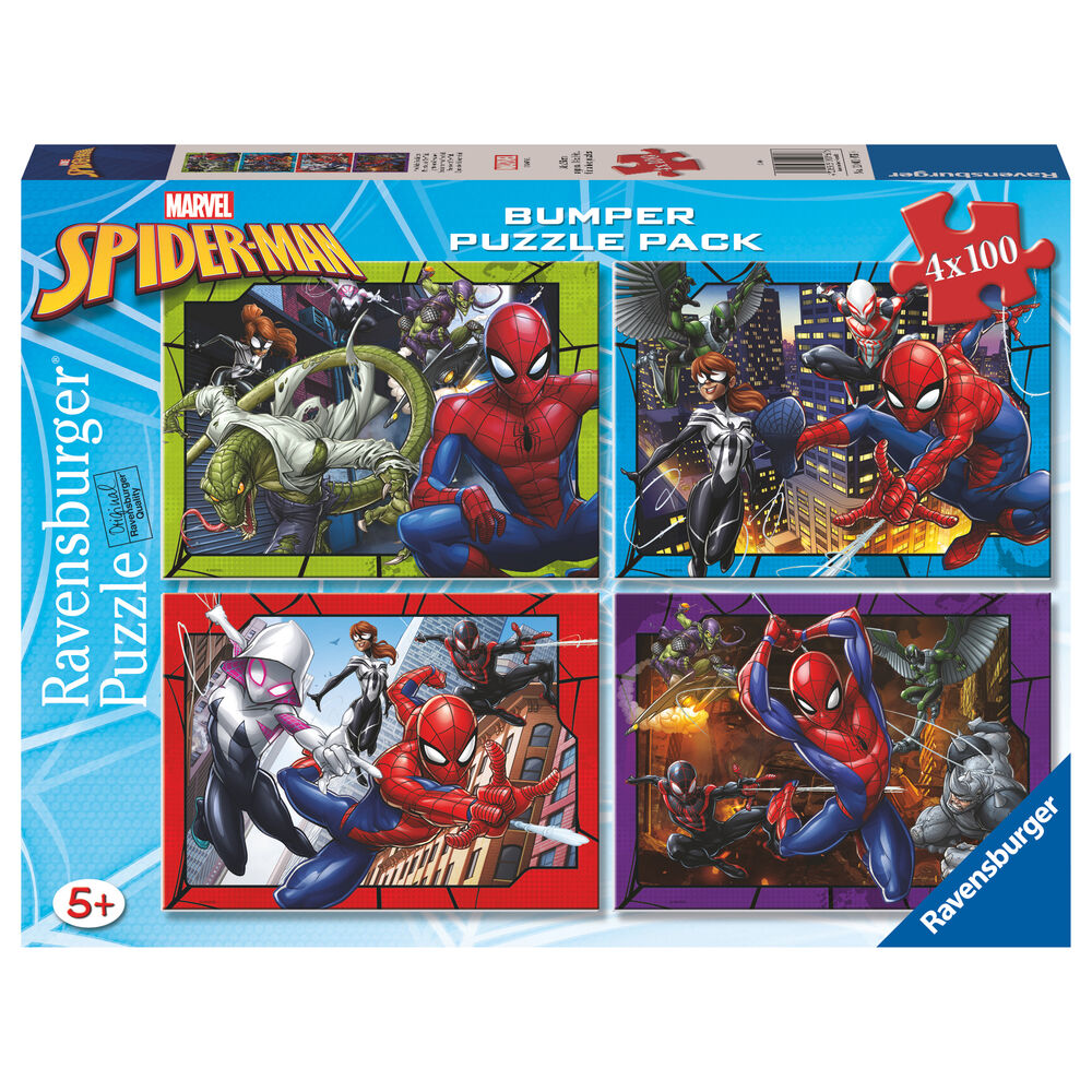 Puzzle Marvel Spiderman 4x100 pièces