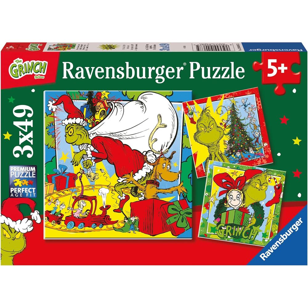 Puzzle Disney Le Grinch 3x49 pièces