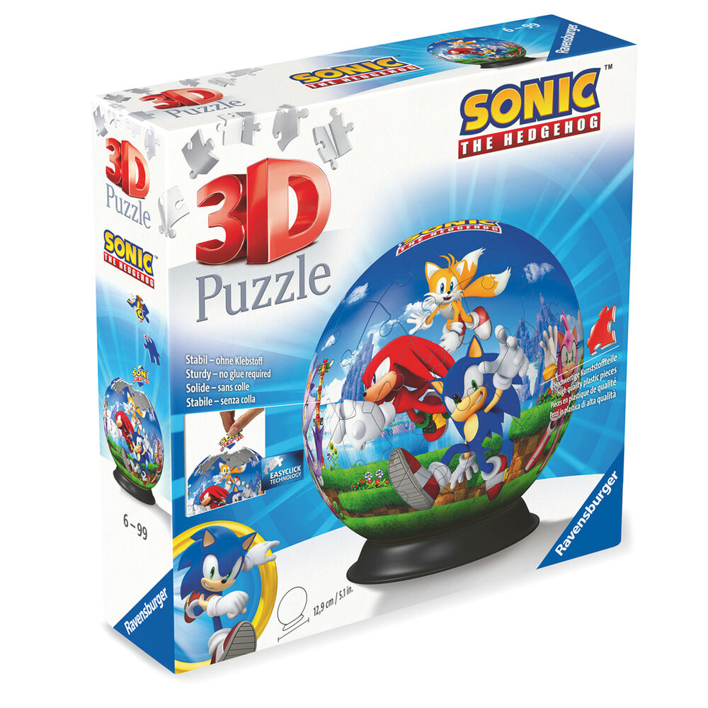 Sonic the Hedgehog 3D puzzle 72pcs