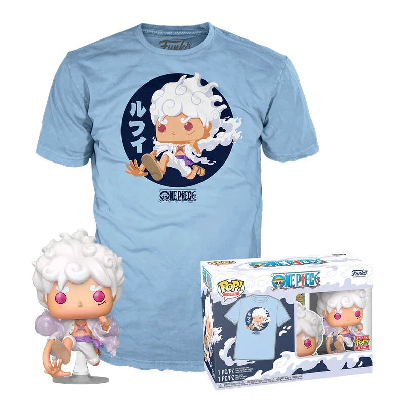 Funko Pop! One Piece Luffy Fifth Gear - Figura da Collezione Vinyl + T-shirt Nerdscape Nerdscape