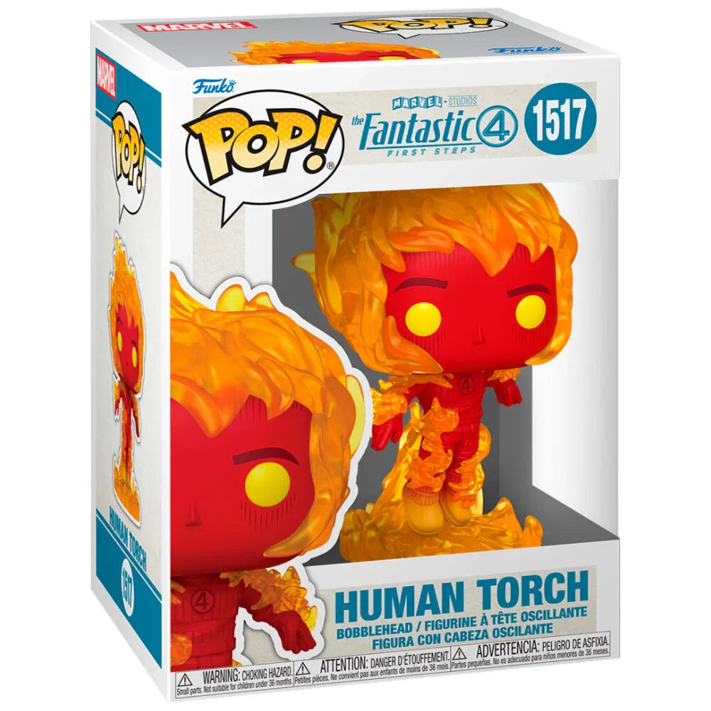 Funko Pop! Marvel The Fantastic 4 Human Torch - Figura da Collezione Vinyl Nerdscape