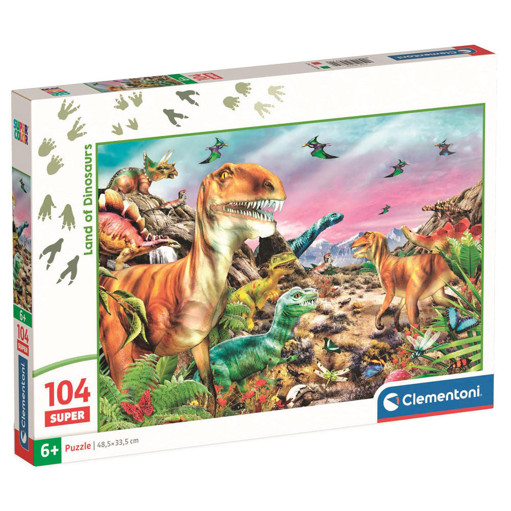 Dinosaur Land super puzzle 104pcs