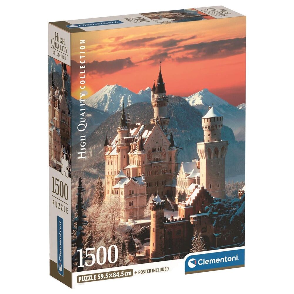 Puzzle Neuschwanstein de haute qualité, 1500 pièces