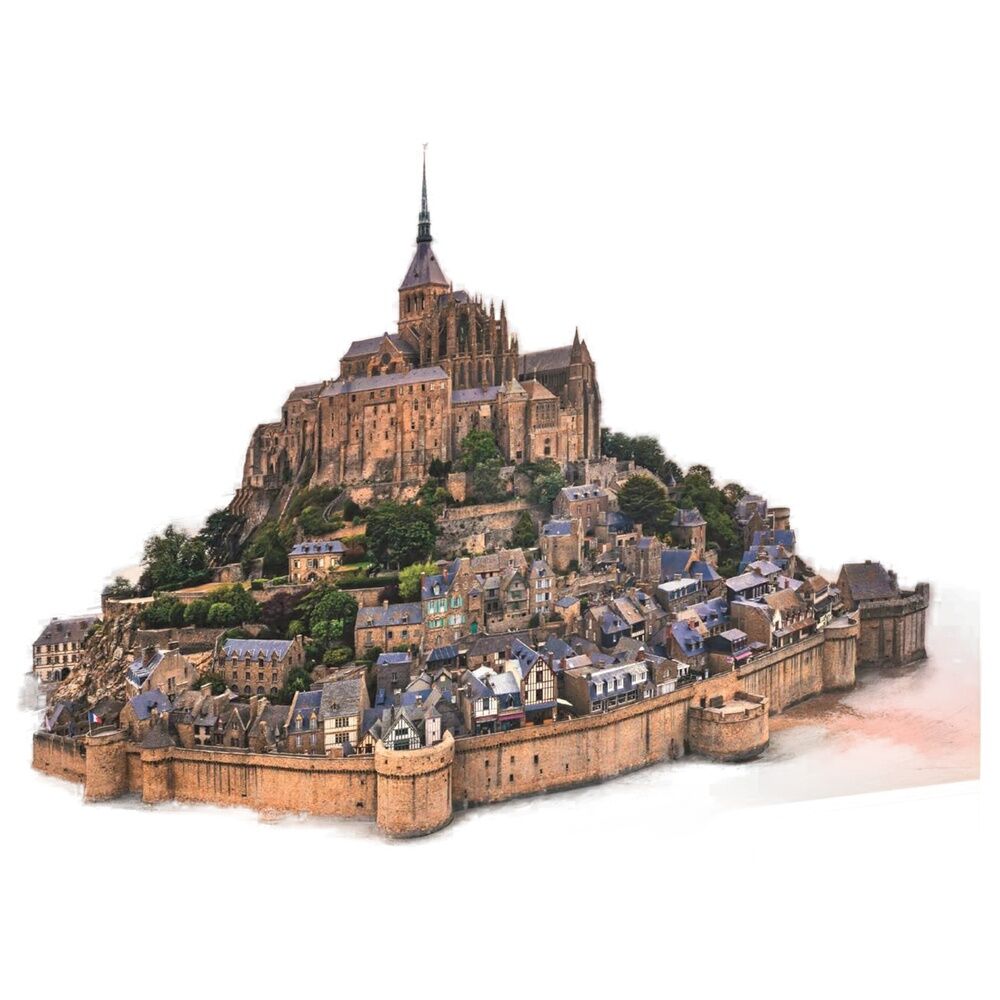 Puzzle de haute qualité « La montée du Mont Saint-Michel » 1500 pièces