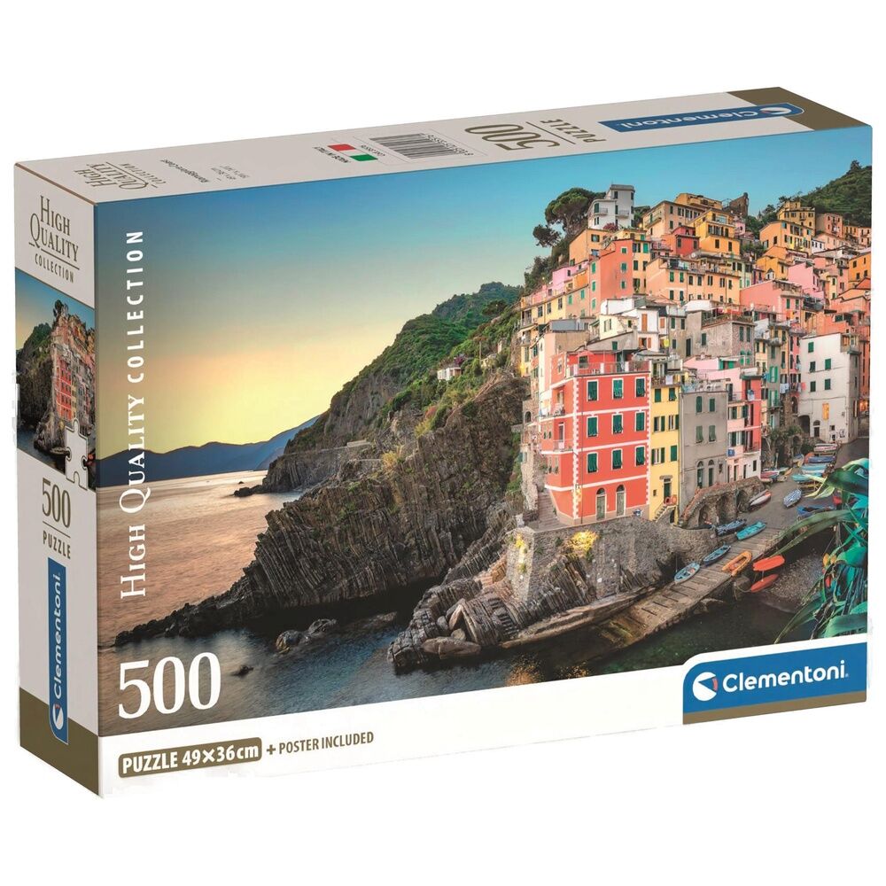 Puzzle de haute qualité de la côte de Riomaggiore, 500 pièces