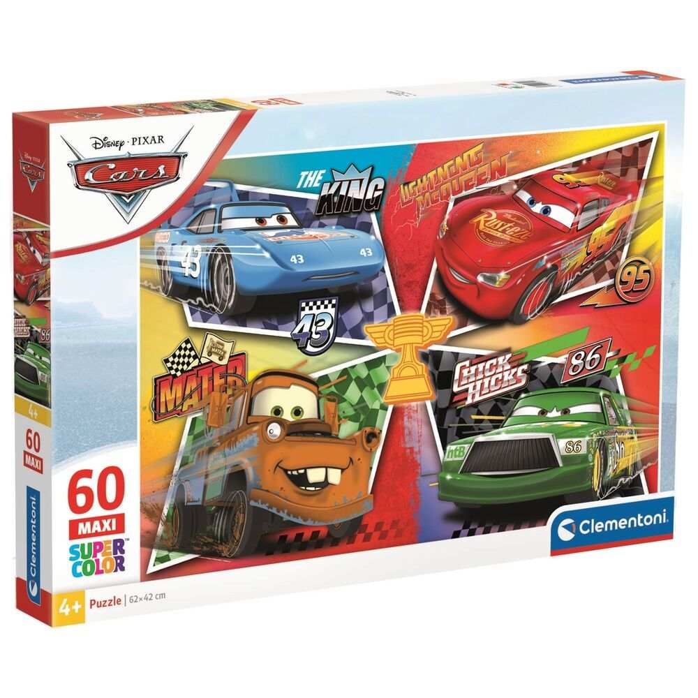 Disney Pixar Cars maxi puzzle with 60 pieces measuring 62x42cm