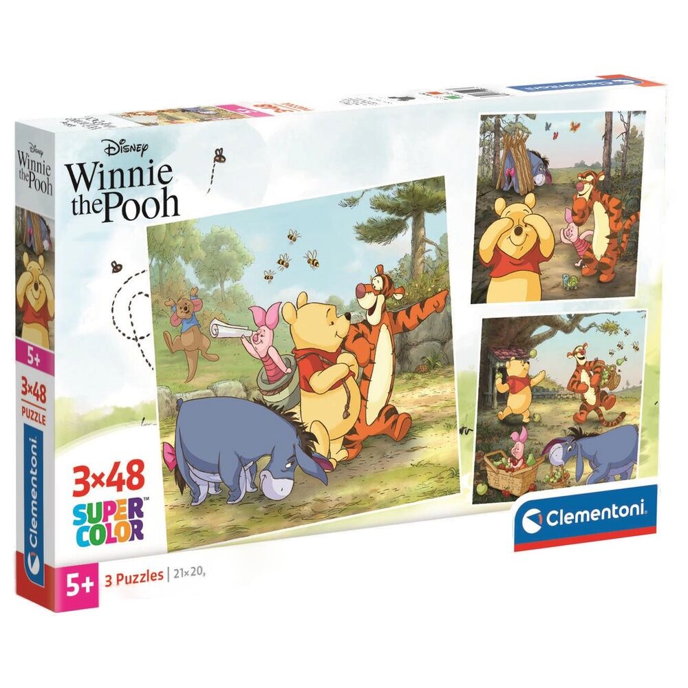 Disney Winnie the Pooh puzzle 3x48pcs