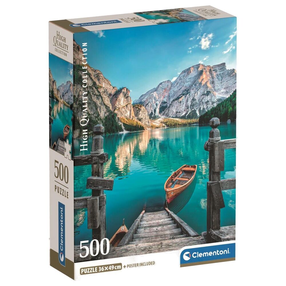 Puzzle de haute qualité du lac Braies, 500 pièces