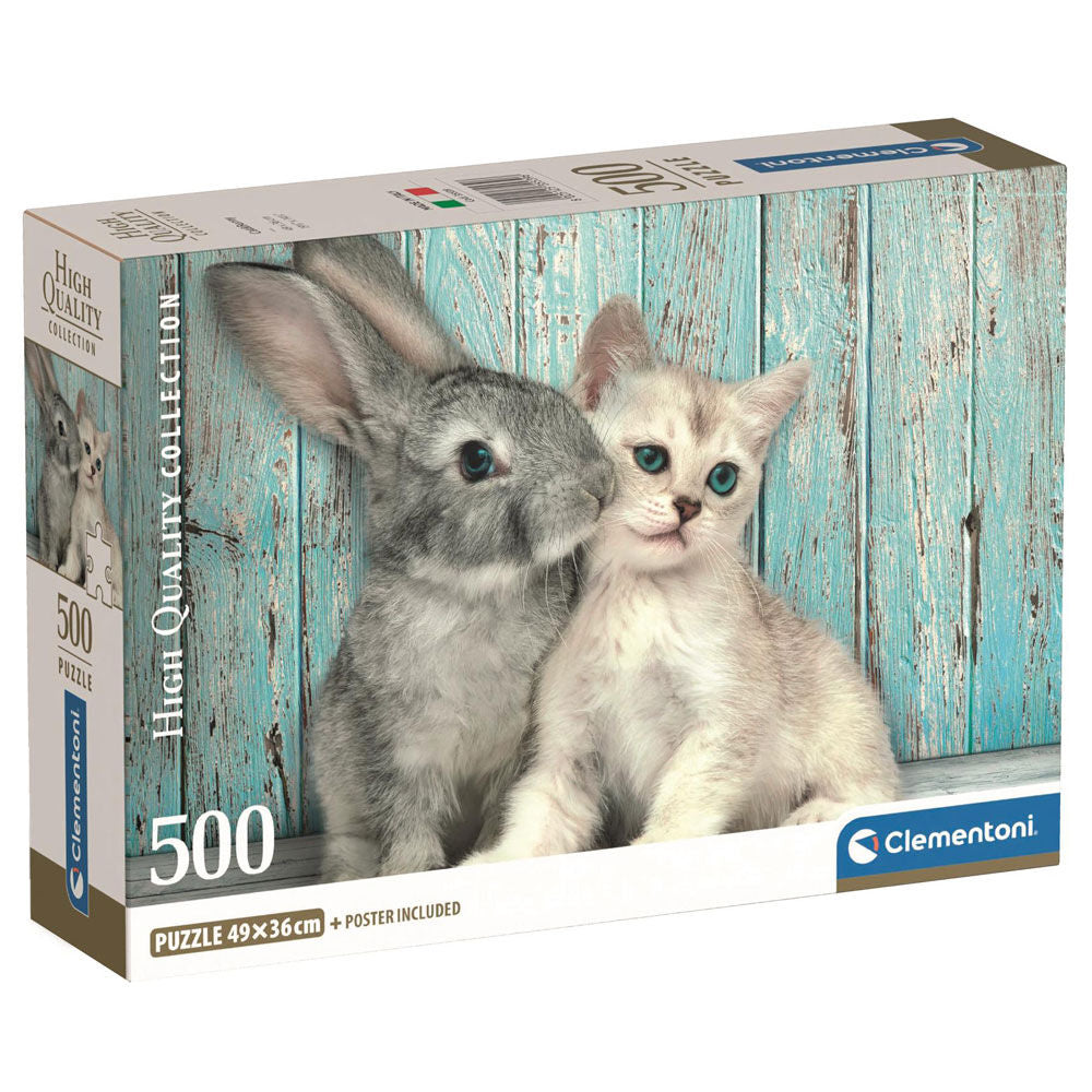 Puzzle de haute qualité Chat Lapin 500 pièces