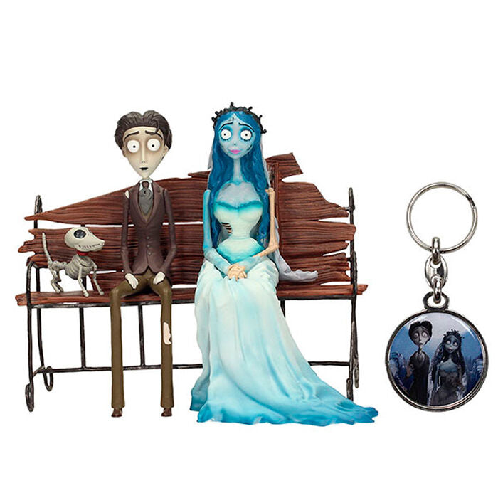 The Corpse Bride figure + Metal keychain