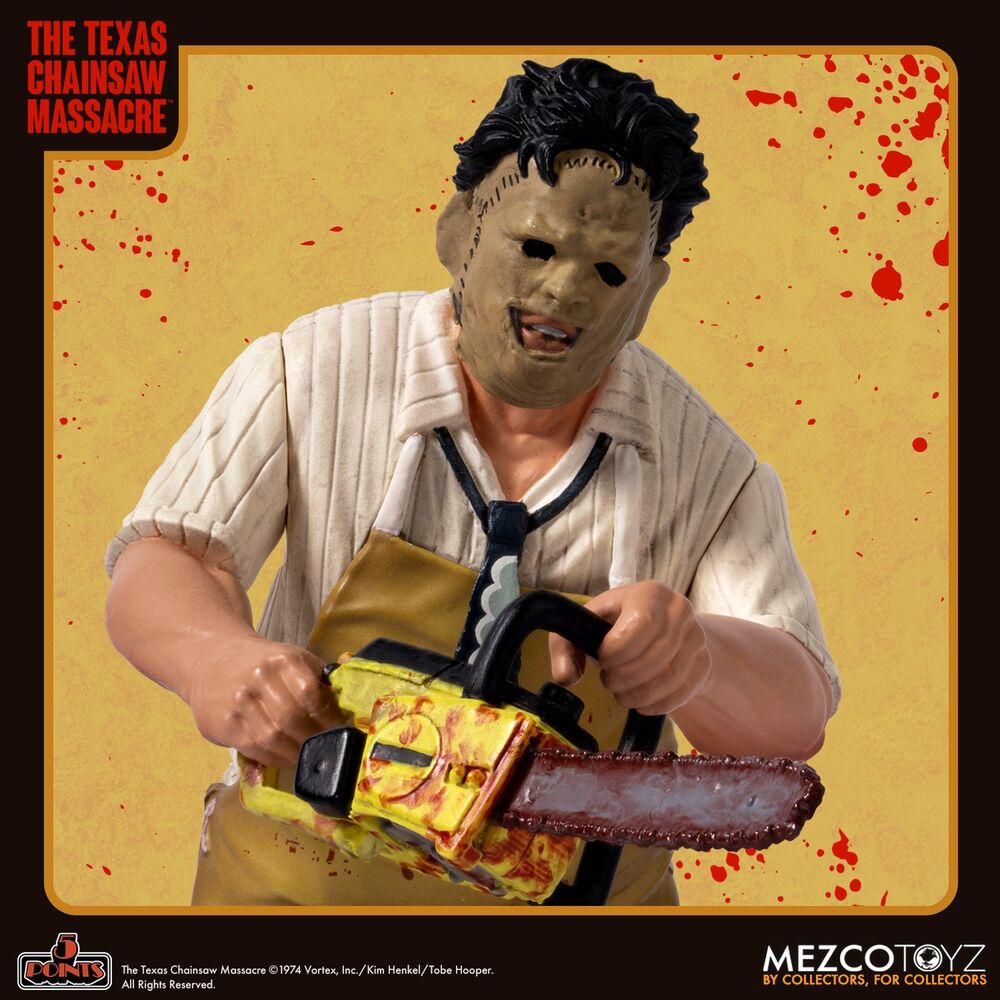 Figurine Leatherface du film Massacre à la tronçonneuse, 9,5 cm