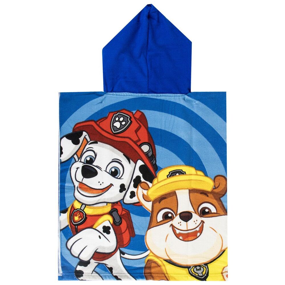 Paw Patrol microfibre poncho beach towel