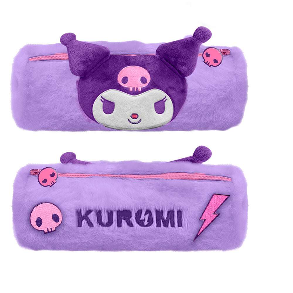 Hello Kitty Kuromi pencil case 22x9cm pink design