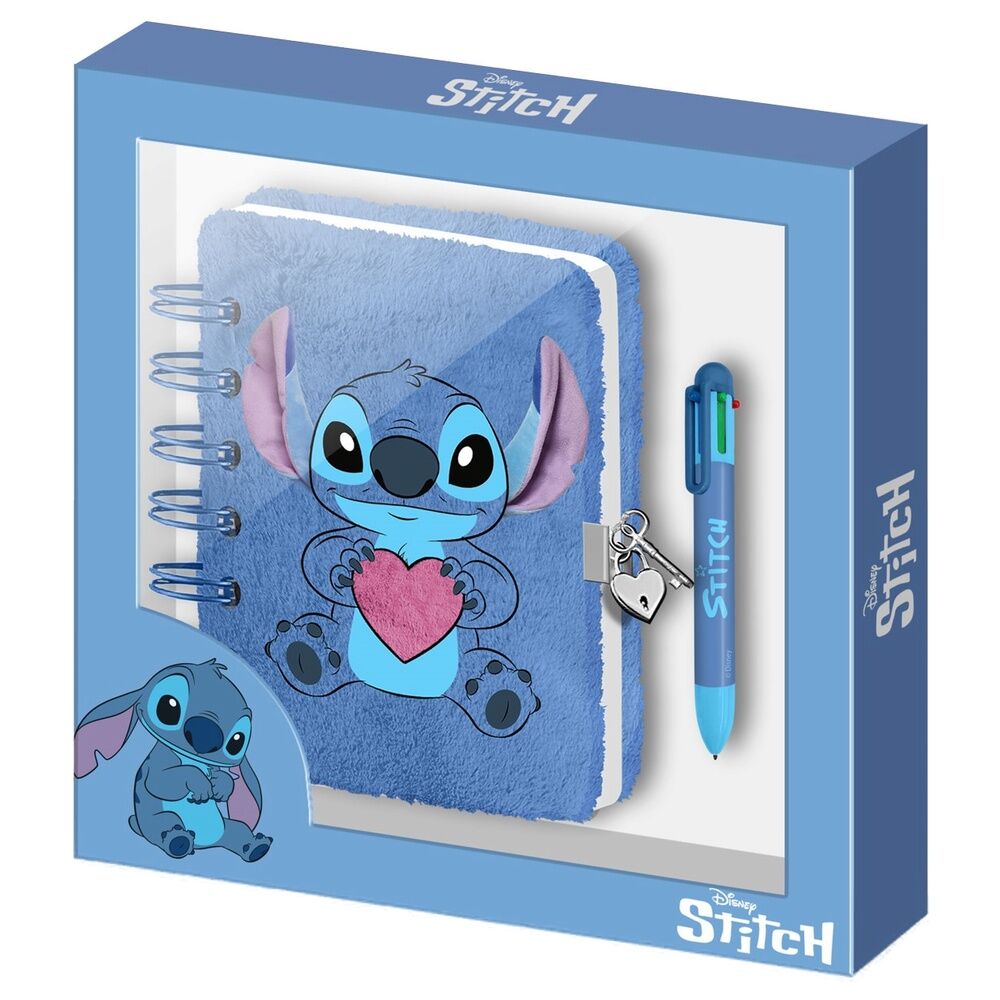 Disney Stitch Diary plush + pen
