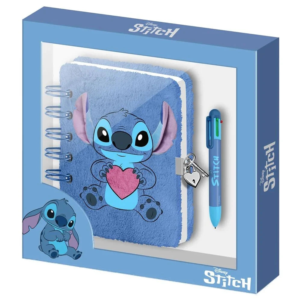 Disney Stitch Diary plush + pen Nerdscape