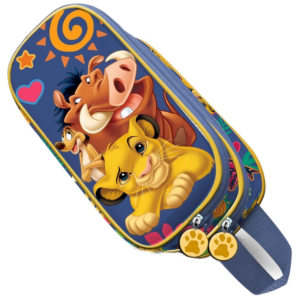 Trousse à crayons double 3D Disney Le Roi Lion et ses amis