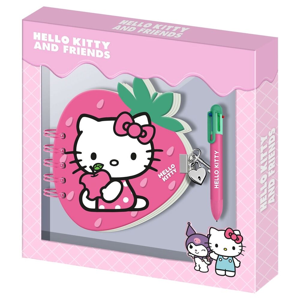 Hello Kitty and Friends Strawberry Diary + pen