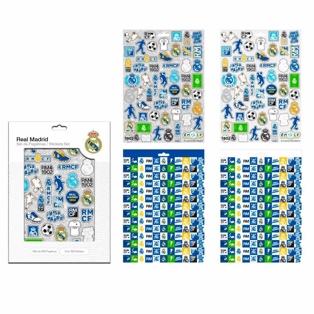 Ensemble d'autocollants du Real Madrid