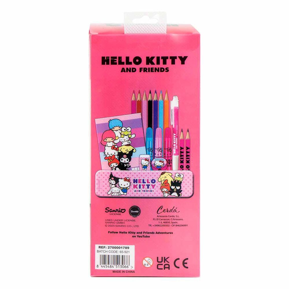 Hello Kitty coloring stationery set