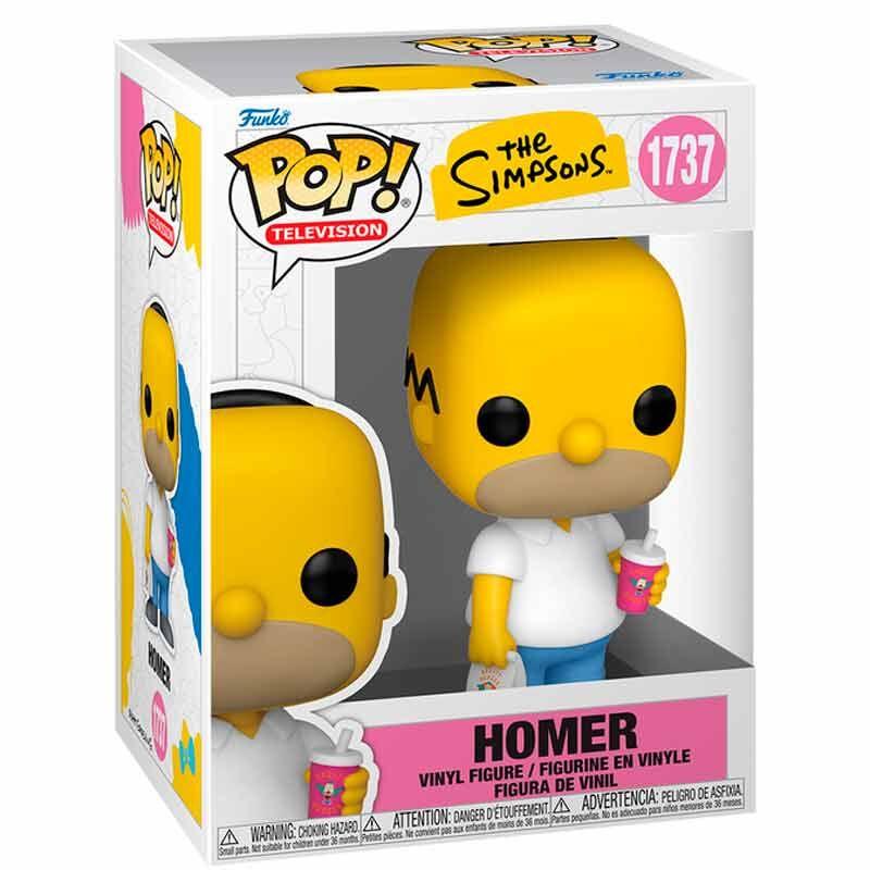 Funko Pop! The Simpsons Homer Simpson - Figura da Collezione Vinyl Nerdscape