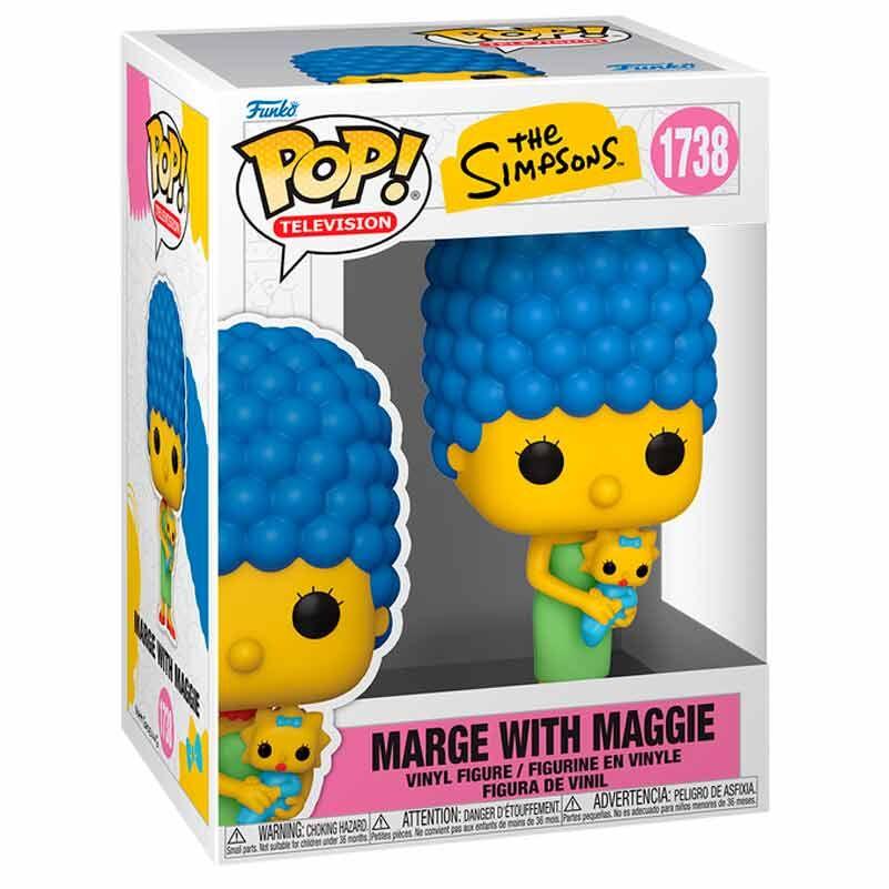 Funko Pop! The Simpsons Marge con Maggie - Figura da Collezione Vinyl Nerdscape