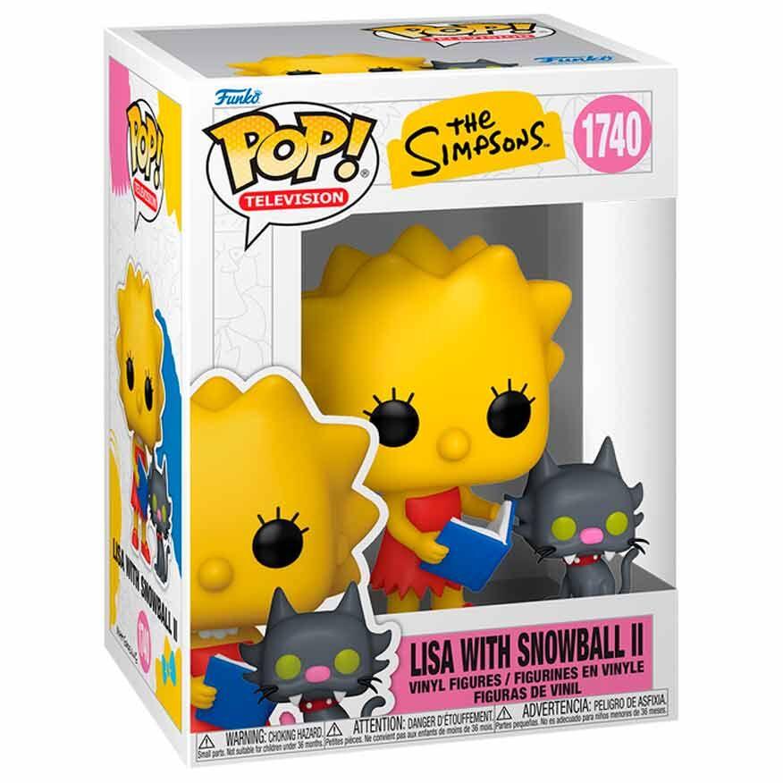 Funko Pop! I Simpson Lisa Simpson con Snowball II - Figura da Collezione Vinyl Nerdscape