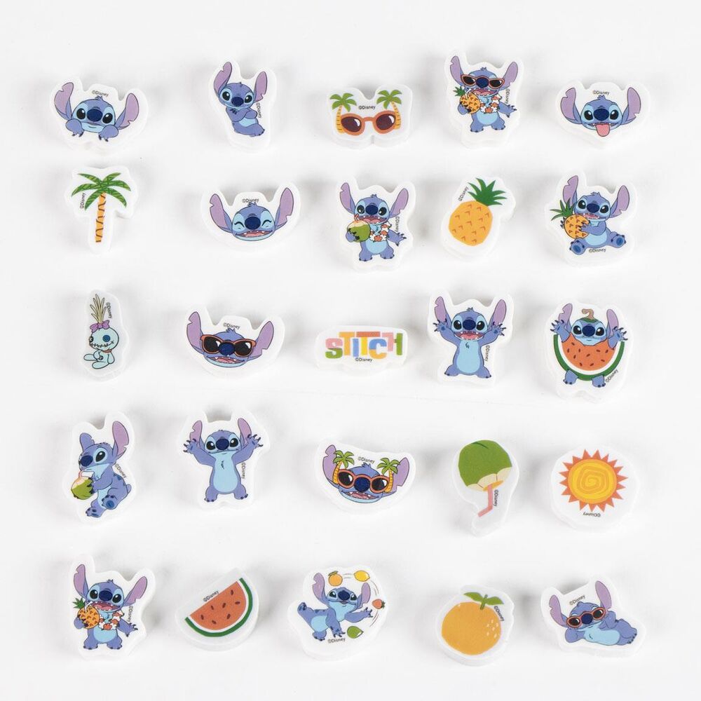 Disney Stitch set of 25 erasers