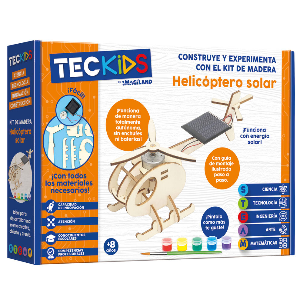 maquette en bois d'hélicoptère solaire