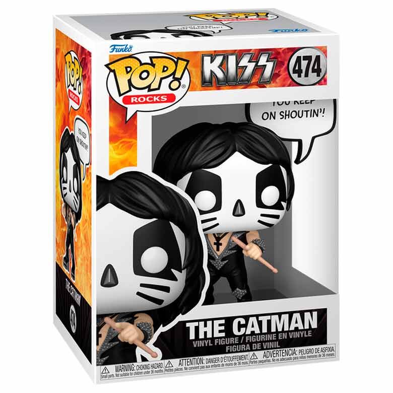 Funko Pop! Rocks Kiss The Catman - Figura da Collezione Vinyl