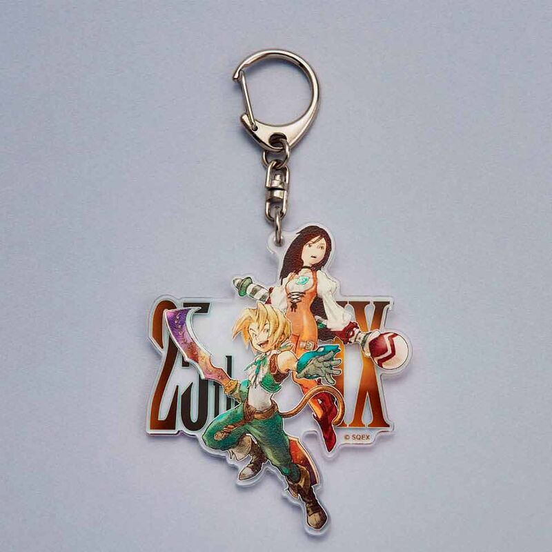 Porte-clés Final Fantasy IX Tribal & Grenat 7 cm