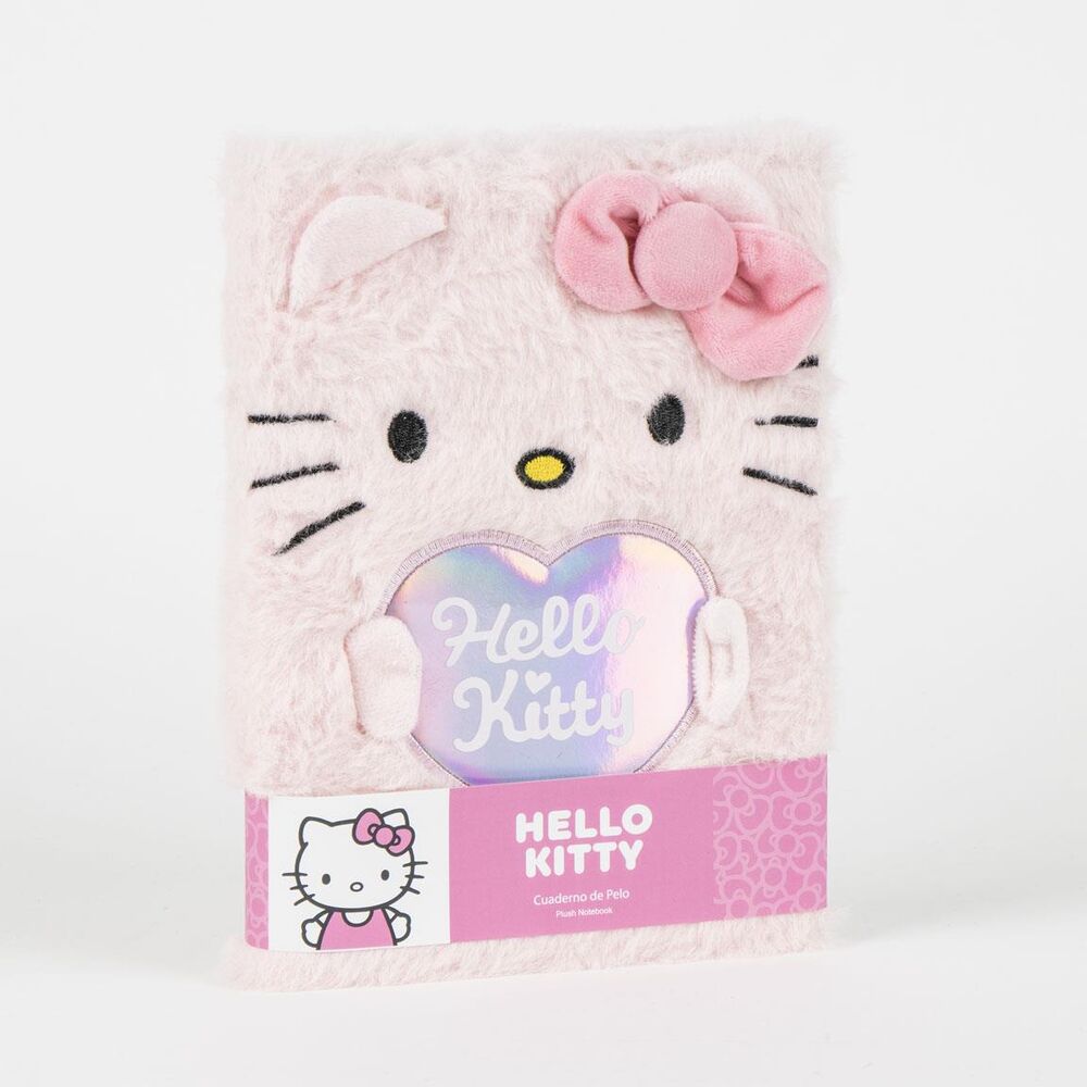 Hello Kitty plush notebook