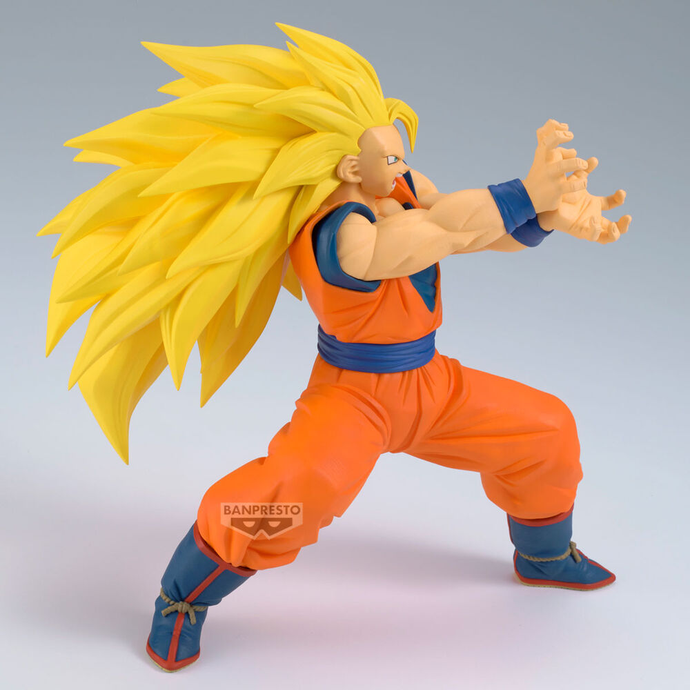 Figurine Dragon Ball Z Match Makers Super Saiyan 3 Son Goku contre Majin Buu Pure de 16 cm