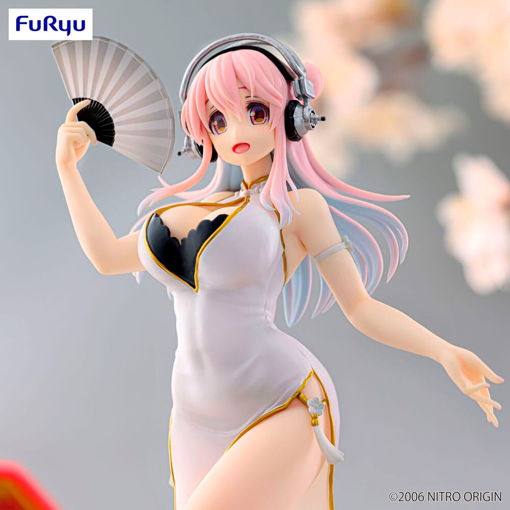 Super Sonico Trio-Try-iT White China Dress Ver. figure 21cm