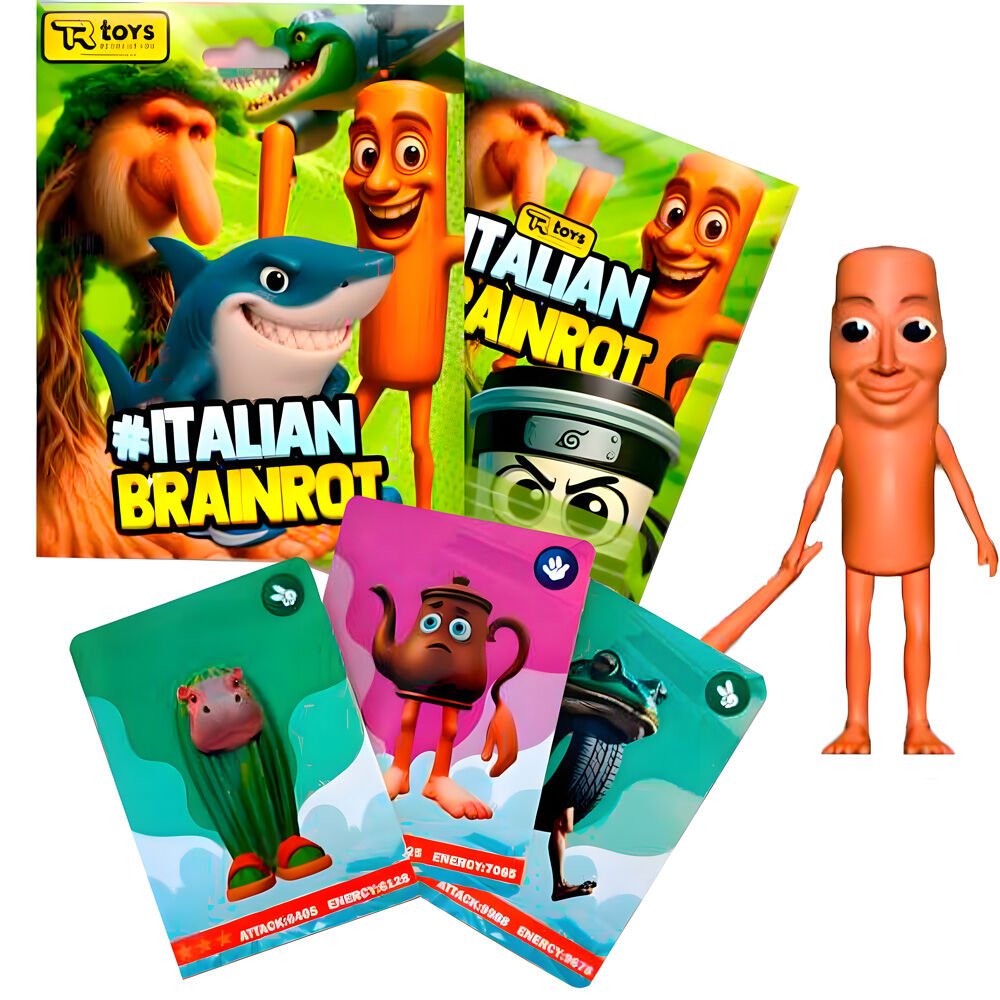 Italian Brainrot assorted Envelope figure + 3 collectable cards - Nerdscape