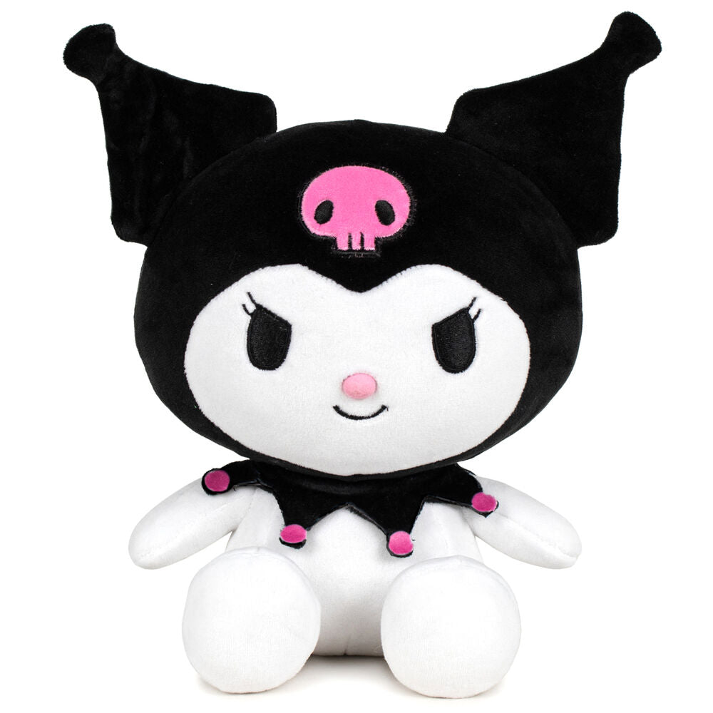 Peluche Hello Kitty Kuromi noire de 16 cm
