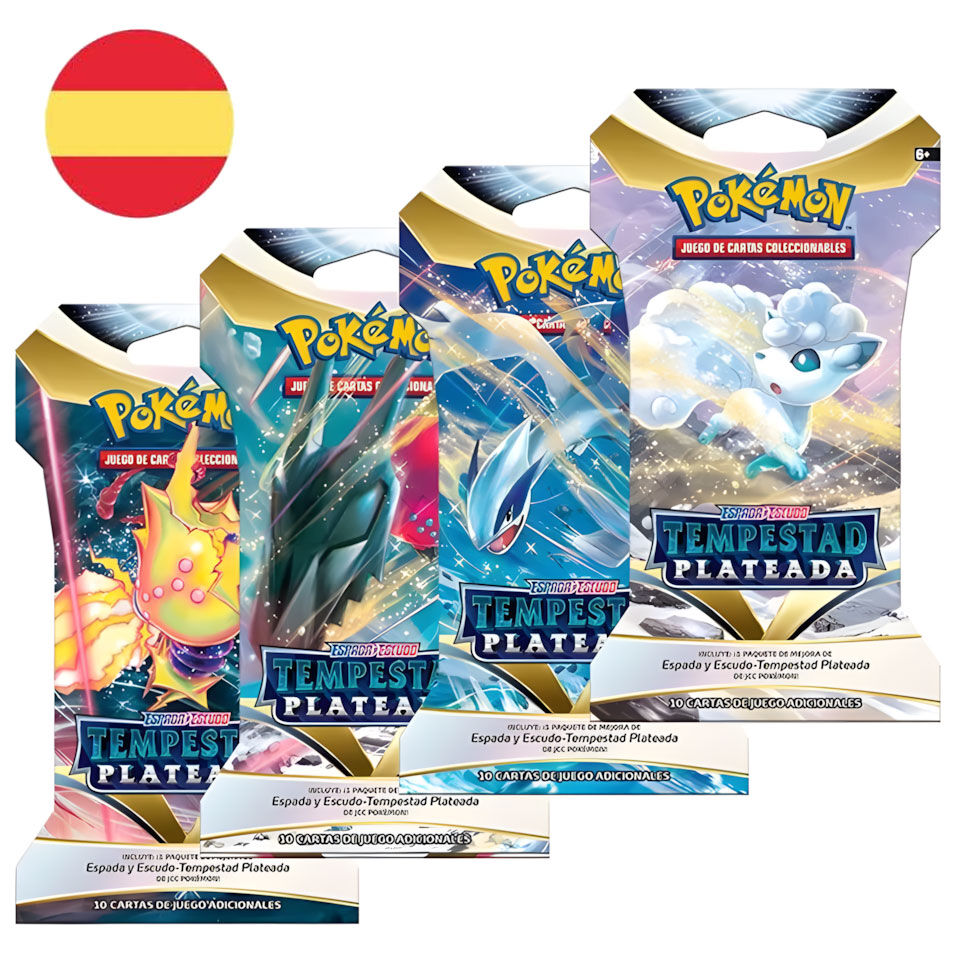 Jeu de cartes à collectionner Pokémon Silver Storm Boosters espagnol