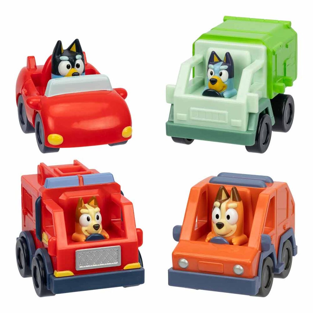 Bluey assorted mini racing vehicles
