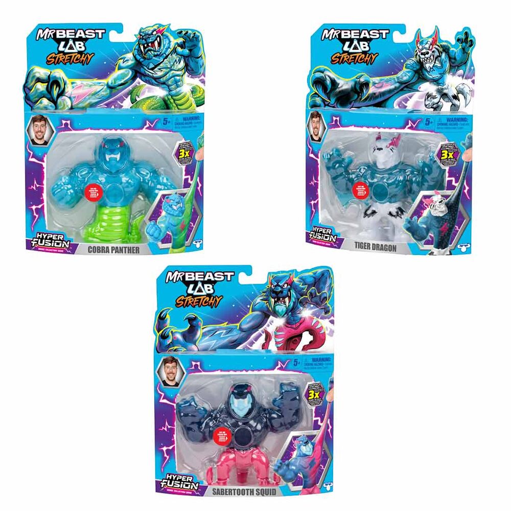 Mr Beast Lab Stretchy Heroes Figura da Collezione - Nerdscape Nerdscape
