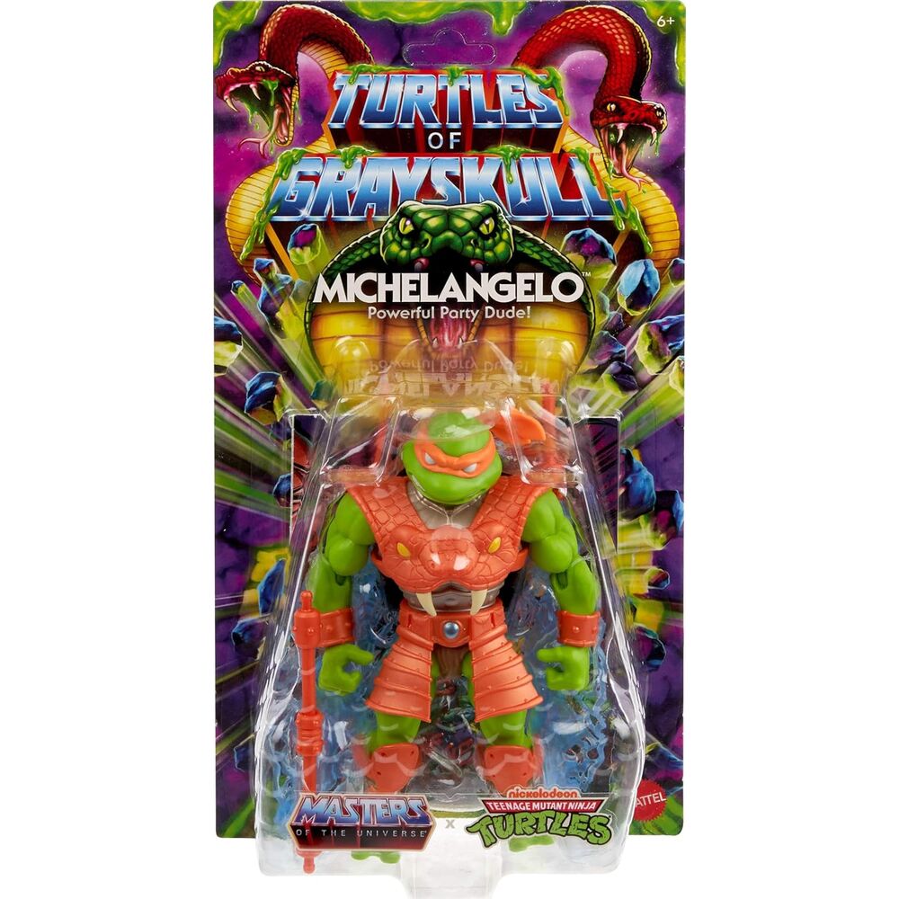 Masters of the Universe Michelangelo Turtles of Grayskull - Figura da Collezione - Nerdscape Nerdscape