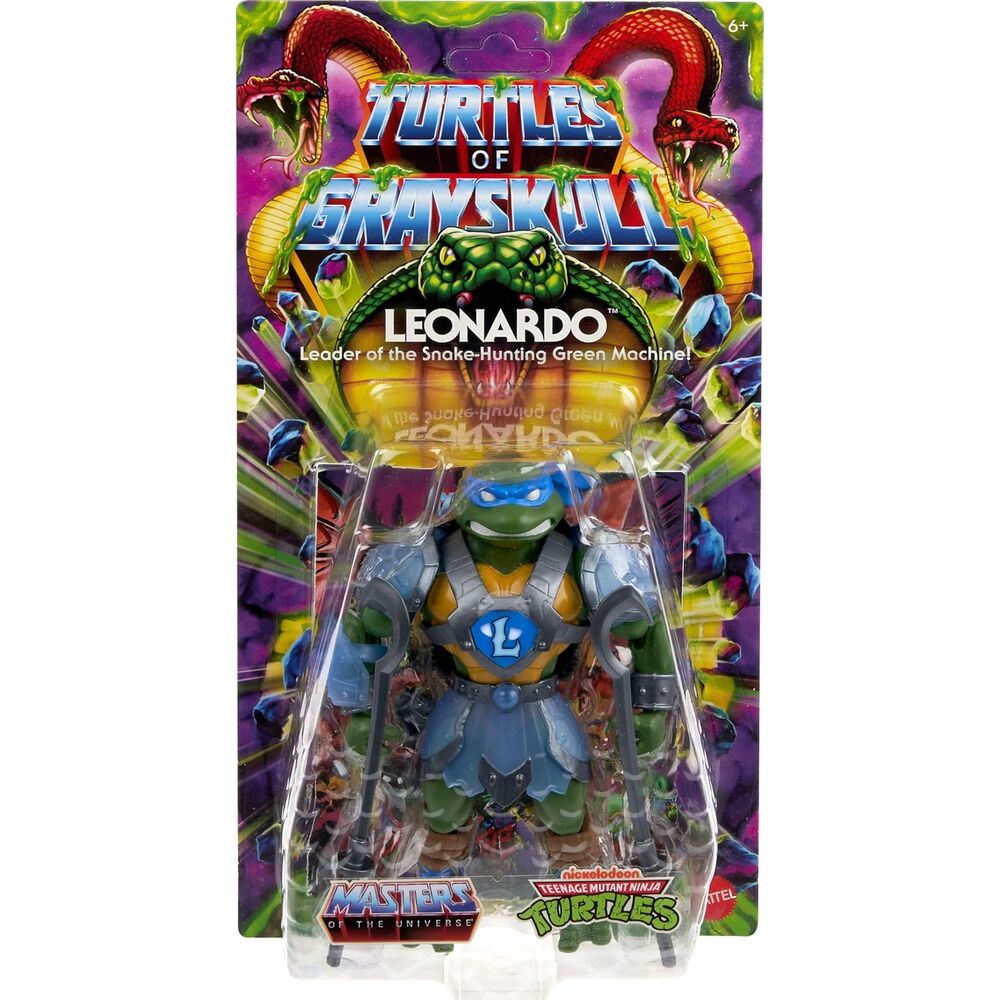 Masters of the Universe Leonardo Turtles of Grayskull Figura da Collezione - Nerdscape