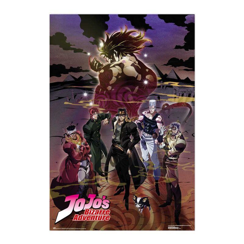 Jojos Bizarre Adventure Stardust Crusaders Poster Collezione Nerdscape 91,5x61cm Carta Lucida Alta Qualità