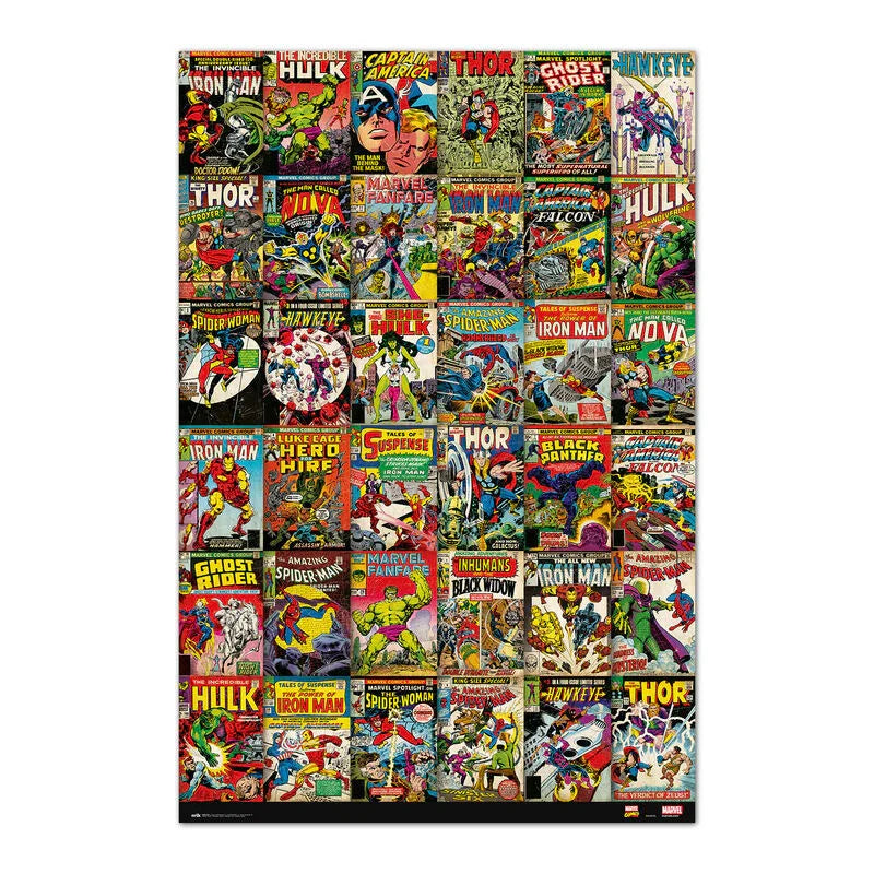 Marvel Comics Poster 91,5x61cm su Carta Glossy 150gr - Figura da Collezione Nerdscape
