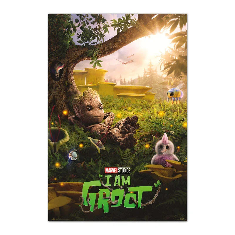 Marvel Groot Poster da Collezione Nerdscape 91,5x61cm Carta Lucida Alta Qualità