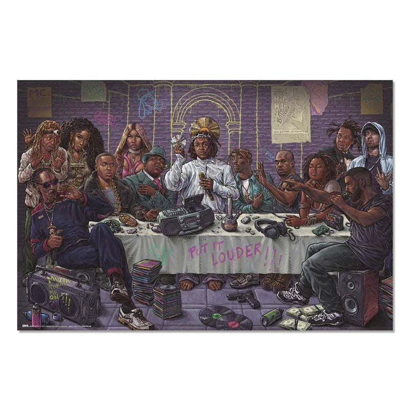 Hip Hop The Last Supper Poster 91,5x61cm Glossy - Nerdscape Collezione Pop Culture