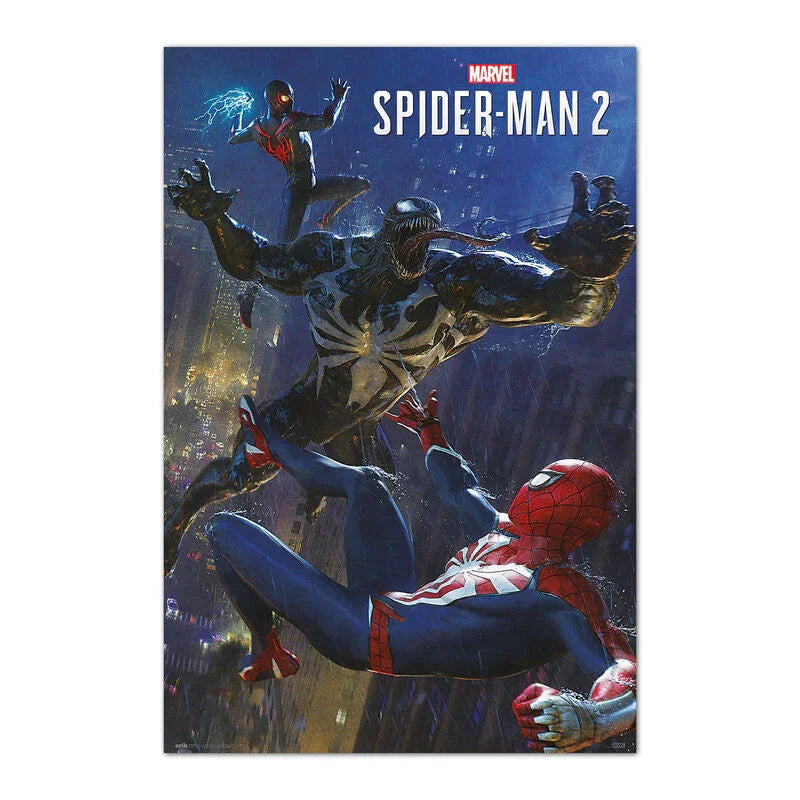 Marvel Spiderman 2 Poster da Collezione Nerdscape – 91,5x61cm, Carta Glossy Alta Qualità Nerdscape