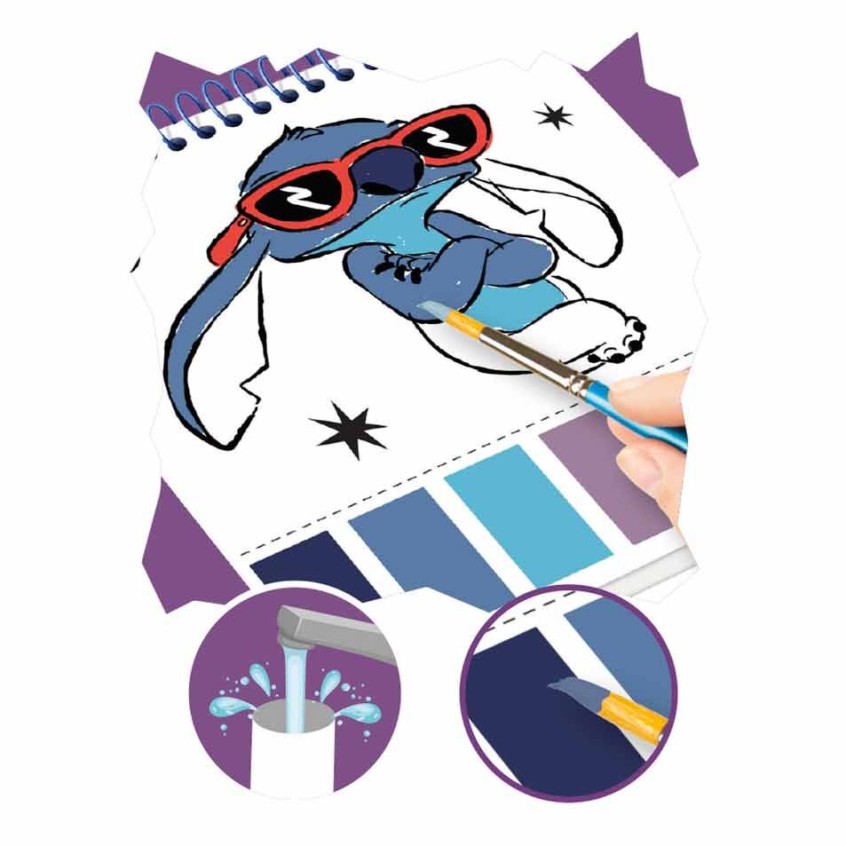 Disney Stitch watercolour sketchpad